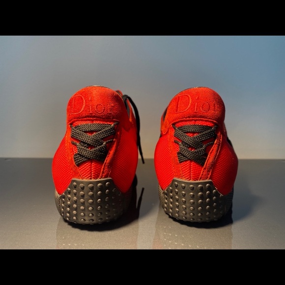 Dior Canvas Red Sneakers 🍭❤️ - Picture 1 of 16